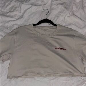 Lululemon Beige Crop Top